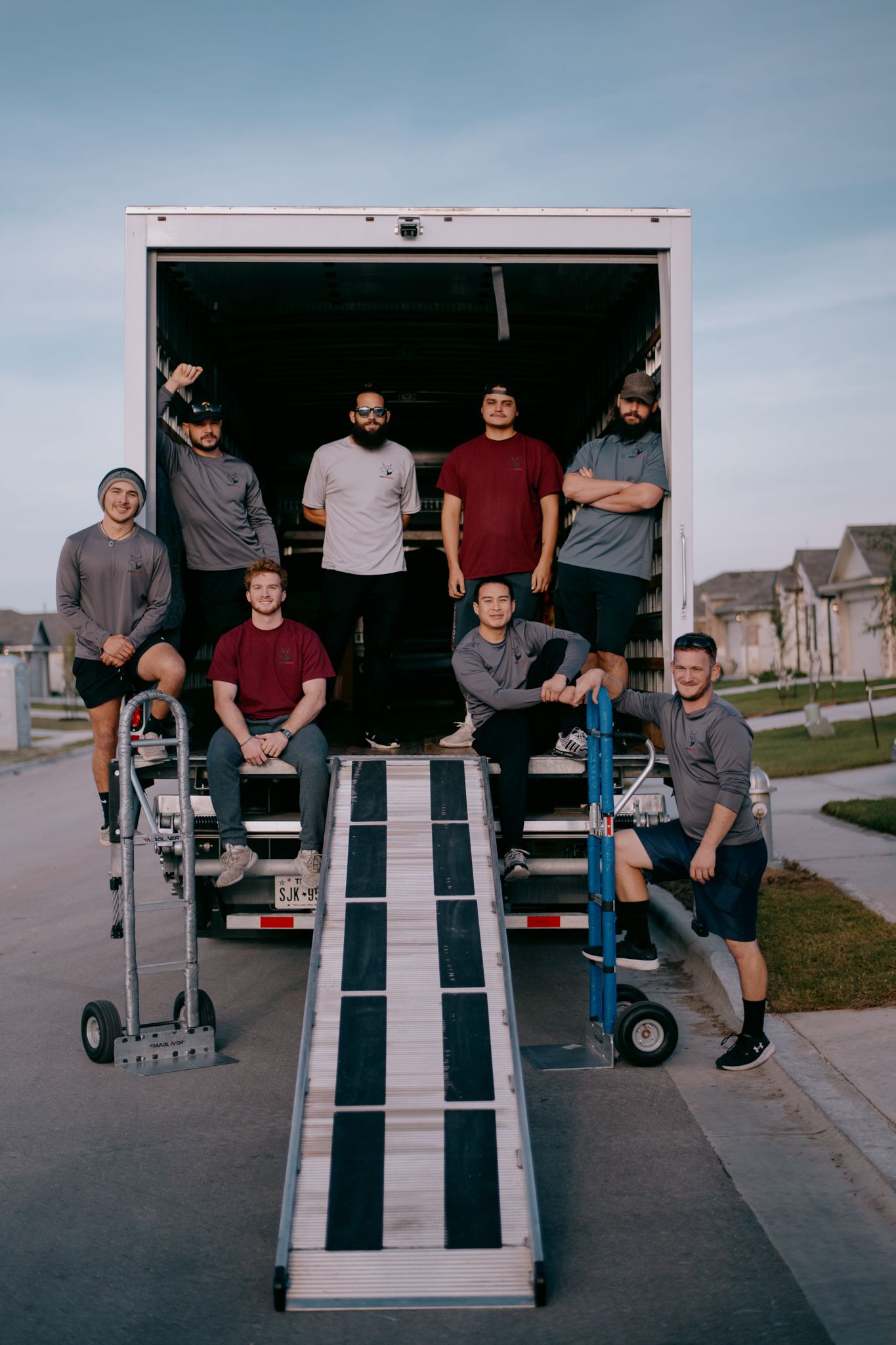 Bobcat Movers crew preparing for an Austin, TX move from the Hill Country
