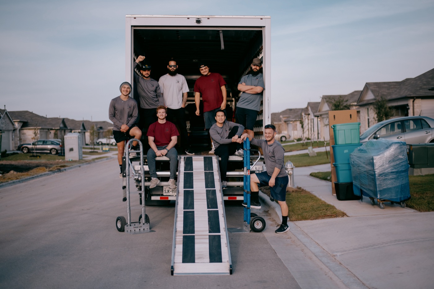 Bobcat Movers crew working a move in Buda, TX